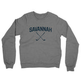 Savannah Golf Midweight French Terry Crewneck Sweatshirt-Graphite Heather-Allegiant Goods Co. Vintage Sports Apparel