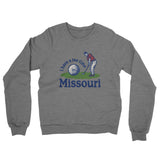 I Have A Tee Time In Missouri Midweight French Terry Crewneck Sweatshirt-Graphite Heather-Allegiant Goods Co. Vintage Sports Apparel