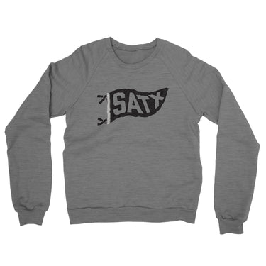 Satx Pennant Midweight French Terry Crewneck Sweatshirt-Allegiant Goods Co. Vintage Sports Apparel