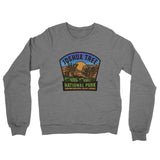 Joshua Tree National Park Badge Midweight French Terry Crewneck Sweatshirt-Allegiant Goods Co. Vintage Sports Apparel