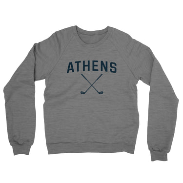 Athens Golf Midweight French Terry Crewneck Sweatshirt-Graphite Heather-Allegiant Goods Co. Vintage Sports Apparel