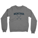 Montana Golf Midweight French Terry Crewneck Sweatshirt-Graphite Heather-Allegiant Goods Co. Vintage Sports Apparel