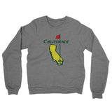 California Golf Midweight French Terry Crewneck Sweatshirt-Graphite Heather-Allegiant Goods Co. Vintage Sports Apparel