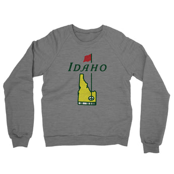 Idaho Golf Midweight French Terry Crewneck Sweatshirt-Graphite Heather-Allegiant Goods Co. Vintage Sports Apparel
