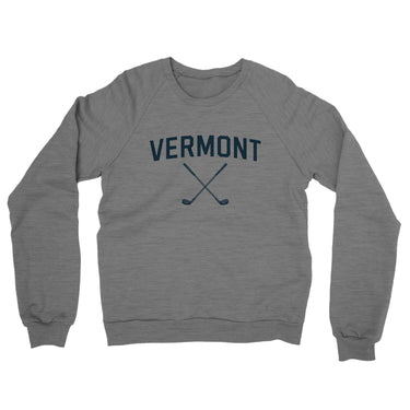 Vermont Golf Midweight French Terry Crewneck Sweatshirt-Graphite Heather-Allegiant Goods Co. Vintage Sports Apparel