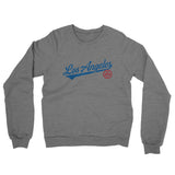 Los Angeles Vintage Script Midweight French Terry Crewneck Sweatshirt-Allegiant Goods Co. Vintage Sports Apparel