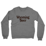 Wyoming Beer Midweight French Terry Crewneck Sweatshirt-Allegiant Goods Co. Vintage Sports Apparel
