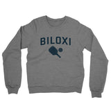 Biloxi Pickleball Midweight French Terry Crewneck Sweatshirt-Graphite Heather-Allegiant Goods Co. Vintage Sports Apparel