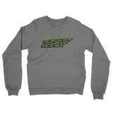 Tennessee Golf Course Map Midweight French Terry Crewneck Sweatshirt-Graphite Heather-Allegiant Goods Co. Vintage Sports Apparel