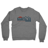Santa Fe Mountain Sunset Midweight French Terry Crewneck Sweatshirt-Graphite Heather-Allegiant Goods Co. Vintage Sports Apparel