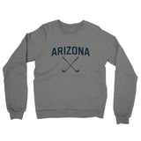 Arizona Golf Midweight French Terry Crewneck Sweatshirt-Graphite Heather-Allegiant Goods Co. Vintage Sports Apparel