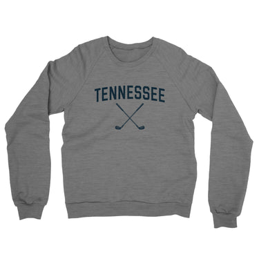 Tennessee Golf Midweight French Terry Crewneck Sweatshirt-Graphite Heather-Allegiant Goods Co. Vintage Sports Apparel