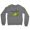 Virginia Golf Midweight French Terry Crewneck Sweatshirt-Graphite Heather-Allegiant Goods Co. Vintage Sports Apparel