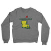 Louisiana Golf Midweight French Terry Crewneck Sweatshirt-Graphite Heather-Allegiant Goods Co. Vintage Sports Apparel