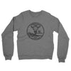Montana State Quarter Midweight French Terry Crewneck Sweatshirt-Graphite Heather-Allegiant Goods Co. Vintage Sports Apparel