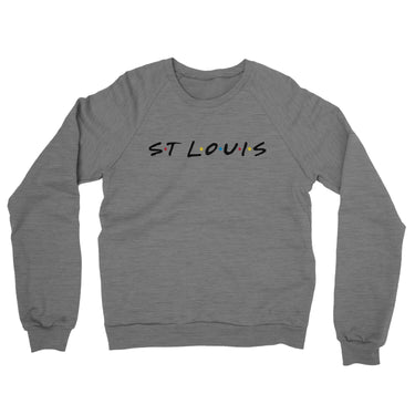 St Louis Friends Midweight French Terry Crewneck Sweatshirt-Allegiant Goods Co. Vintage Sports Apparel