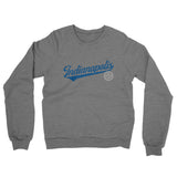Indianapolis Vintage Script Midweight French Terry Crewneck Sweatshirt-Allegiant Goods Co. Vintage Sports Apparel