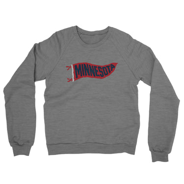 Minnesota Pennant Midweight French Terry Crewneck Sweatshirt-Allegiant Goods Co. Vintage Sports Apparel