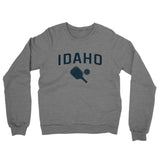 Idaho Pickleball Midweight French Terry Crewneck Sweatshirt-Graphite Heather-Allegiant Goods Co. Vintage Sports Apparel