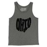 Ohio State Shape Text Men/Unisex Tank Top-Allegiant Goods Co. Vintage Sports Apparel