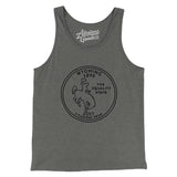 Wyoming State Quarter Men/Unisex Tank Top-Allegiant Goods Co. Vintage Sports Apparel