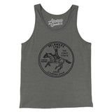 Delaware State Quarter Men/Unisex Tank Top-Grey TriBlend-Allegiant Goods Co. Vintage Sports Apparel