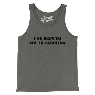 I've Been To South Carolina Men/Unisex Tank Top-Allegiant Goods Co. Vintage Sports Apparel