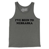I've Been To Nebraska Men/Unisex Tank Top-Grey TriBlend-Allegiant Goods Co. Vintage Sports Apparel