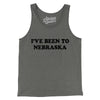 I've Been To Nebraska Men/Unisex Tank Top-Grey TriBlend-Allegiant Goods Co. Vintage Sports Apparel