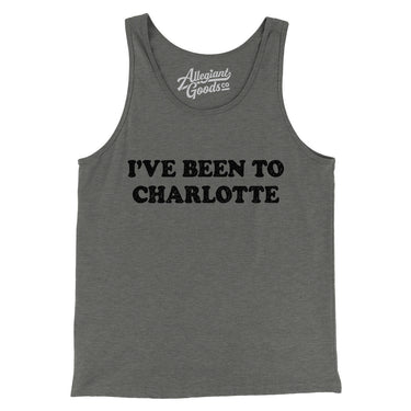 I've Been To Charlotte Men/Unisex Tank Top-Allegiant Goods Co. Vintage Sports Apparel