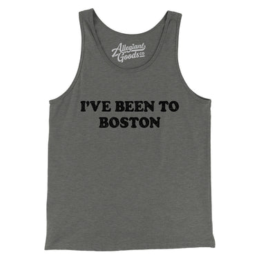I've Been To Boston Men/Unisex Tank Top-Grey TriBlend-Allegiant Goods Co. Vintage Sports Apparel