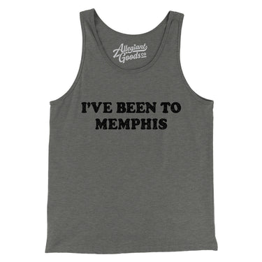 I've Been To Memphis Men/Unisex Tank Top-Grey TriBlend-Allegiant Goods Co. Vintage Sports Apparel