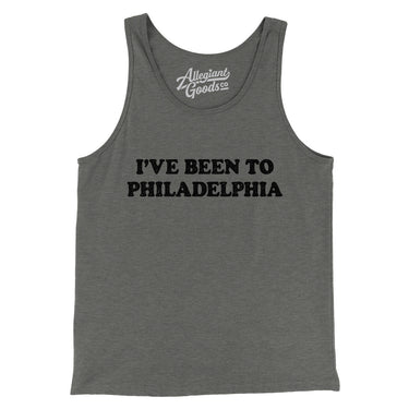 I've Been To Philadelphia Men/Unisex Tank Top-Grey TriBlend-Allegiant Goods Co. Vintage Sports Apparel