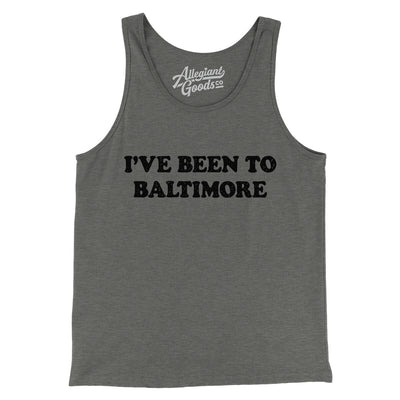 I've Been To Baltimore Men/Unisex Tank Top-Grey TriBlend-Allegiant Goods Co. Vintage Sports Apparel