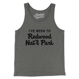 I've Been To Redwood National Park Men/Unisex Tank Top-Grey TriBlend-Allegiant Goods Co. Vintage Sports Apparel
