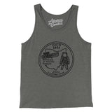 Ohio State Quarter Men/Unisex Tank Top-Grey TriBlend-Allegiant Goods Co. Vintage Sports Apparel