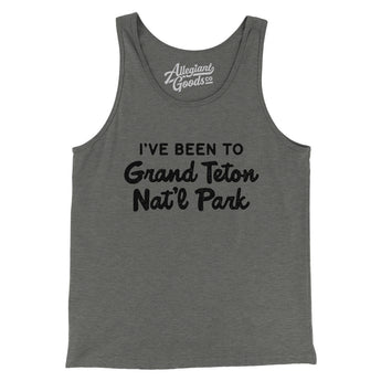 I've Been To Grand Teton National Park Men/Unisex Tank Top-Allegiant Goods Co. Vintage Sports Apparel