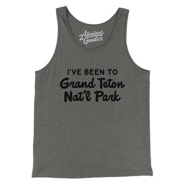 I've Been To Grand Teton National Park Men/Unisex Tank Top-Allegiant Goods Co. Vintage Sports Apparel