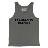 I've Been To Detroit Men/Unisex Tank Top-Allegiant Goods Co. Vintage Sports Apparel