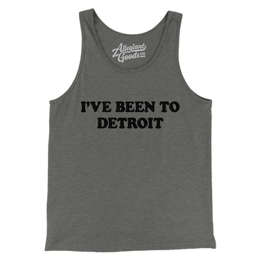I've Been To Detroit Men/Unisex Tank Top-Allegiant Goods Co. Vintage Sports Apparel