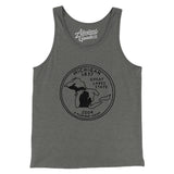 Michigan State Quarter Men/Unisex Tank Top-Allegiant Goods Co. Vintage Sports Apparel