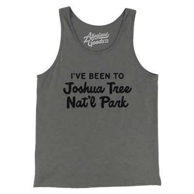 I've Been To Joshua Tree National Park Men/Unisex Tank Top-Grey TriBlend-Allegiant Goods Co. Vintage Sports Apparel