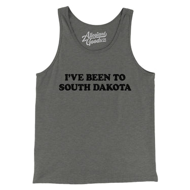 I've Been To South Dakota Men/Unisex Tank Top-Grey TriBlend-Allegiant Goods Co. Vintage Sports Apparel