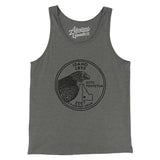 Idaho State Quarter Men/Unisex Tank Top-Grey TriBlend-Allegiant Goods Co. Vintage Sports Apparel