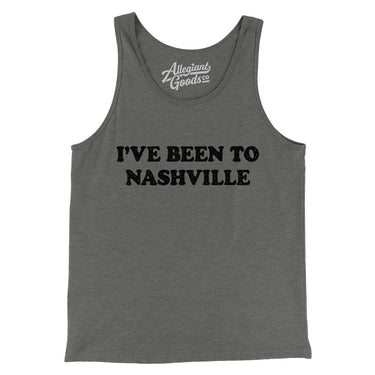 I've Been To Nashville Men/Unisex Tank Top-Allegiant Goods Co. Vintage Sports Apparel