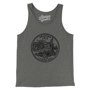 Arizona State Quarter Men/Unisex Tank Top-Allegiant Goods Co. Vintage Sports Apparel