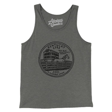 Kentucky State Quarter Men/Unisex Tank Top-Allegiant Goods Co. Vintage Sports Apparel