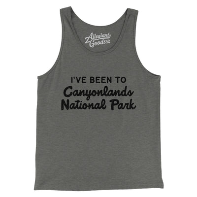 I've Been To Canyonlands National Park Men/Unisex Tank Top-Grey TriBlend-Allegiant Goods Co. Vintage Sports Apparel