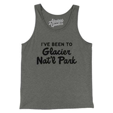 I've Been To Glacier National Park Men/Unisex Tank Top-Allegiant Goods Co. Vintage Sports Apparel