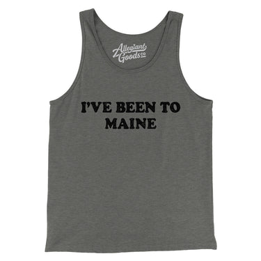 I've Been To Maine Men/Unisex Tank Top-Allegiant Goods Co. Vintage Sports Apparel